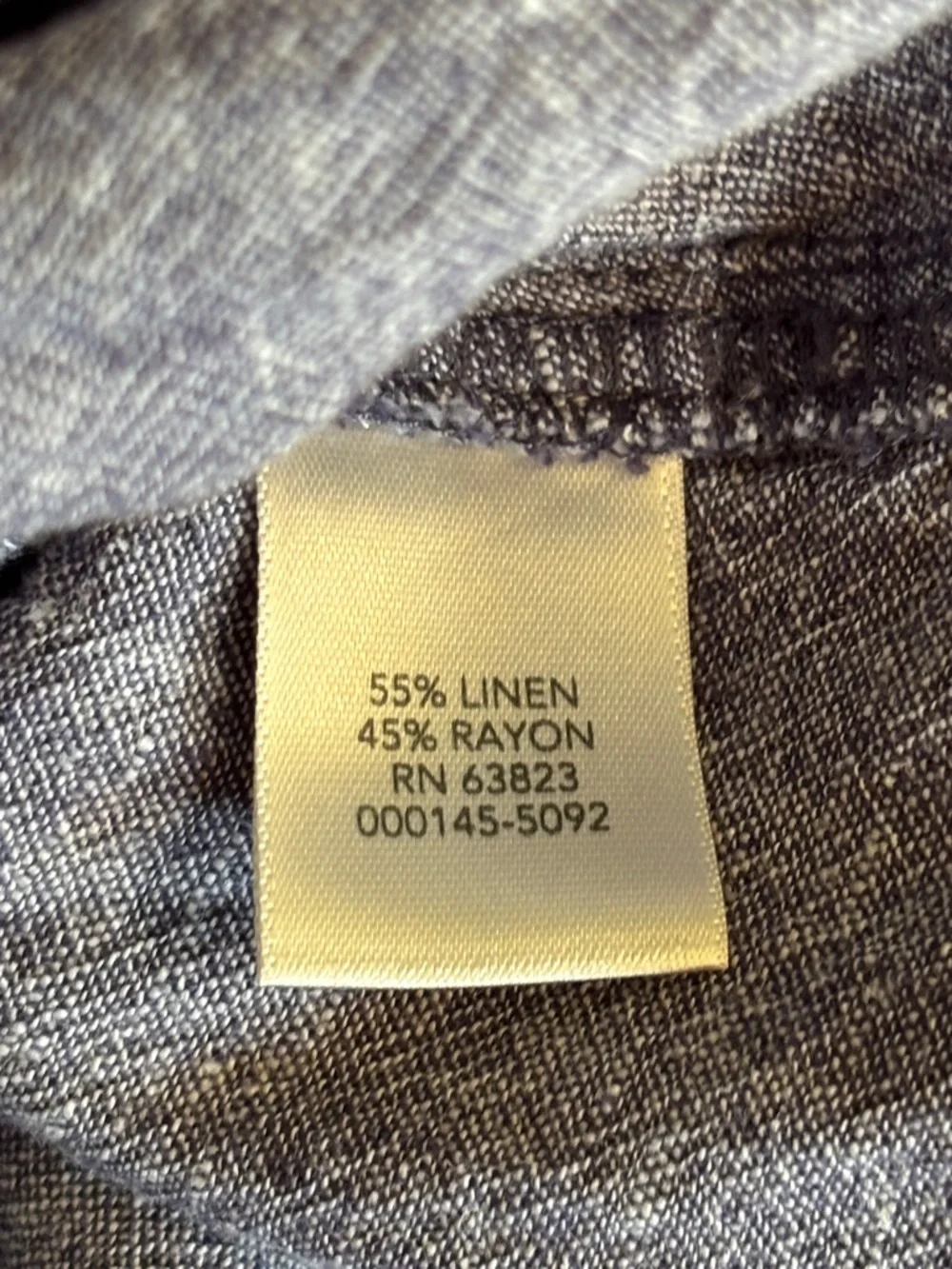 Christopher & Banks Blue A-Line Midi Skirt Linen